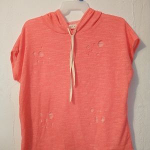 Neon Pink Hoodie Stlye, Size 2X